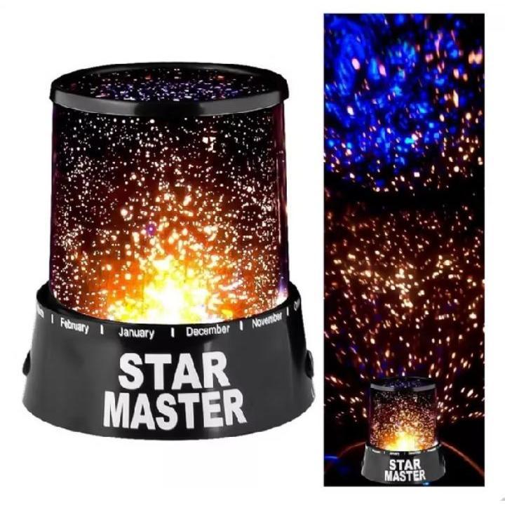 Luminária Abajur LED Projetor de Estrelas Star Master Cor Aleatória