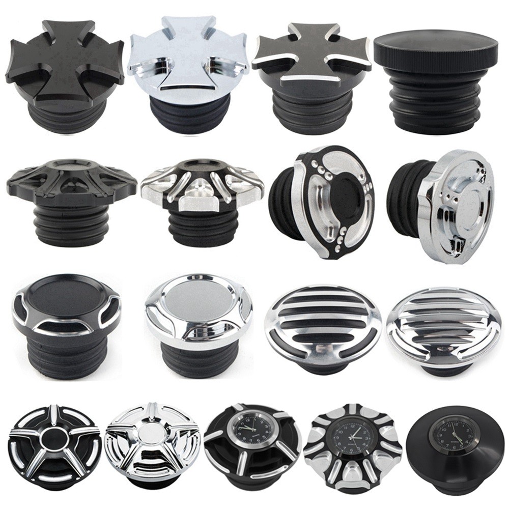 Motocicleta Universal No Sentido Horário Tampa Do Tanque De Ventilação Ar Combustível Óleo Gás Para Harley Sportster Dyn