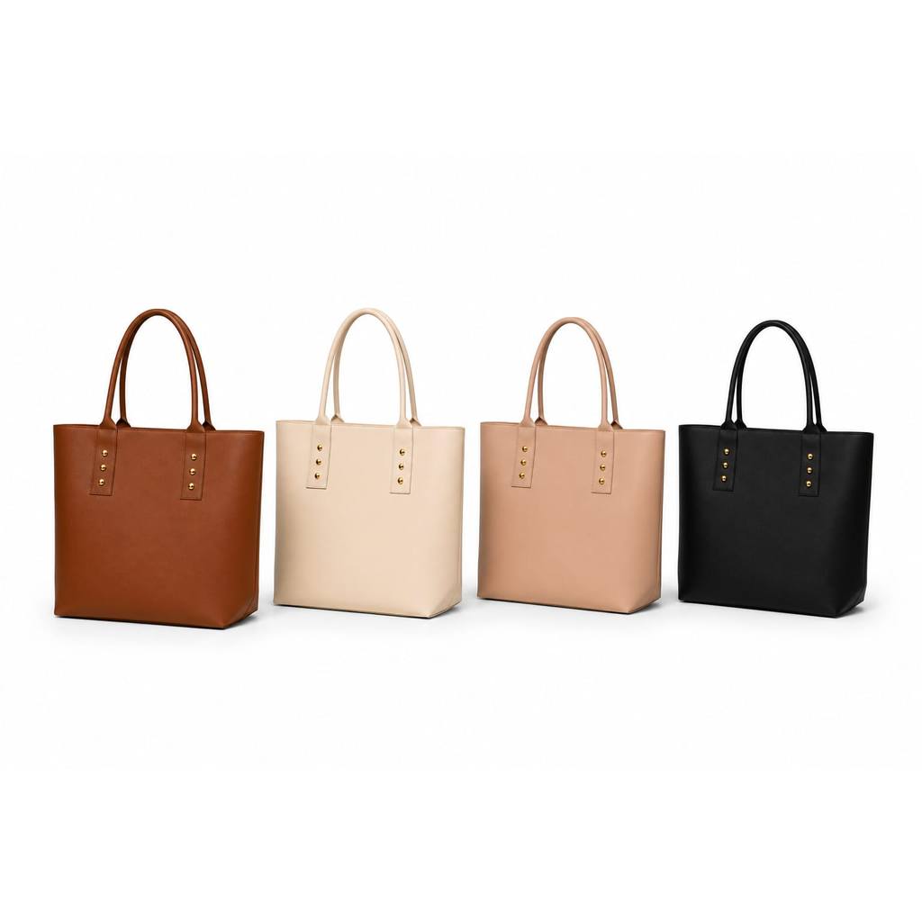 Kit 2 Bolsa Feminina Shopper Dia A Dia Grande Luxo Espaçosa Trabalho Faculdade — imagem 2 de 2