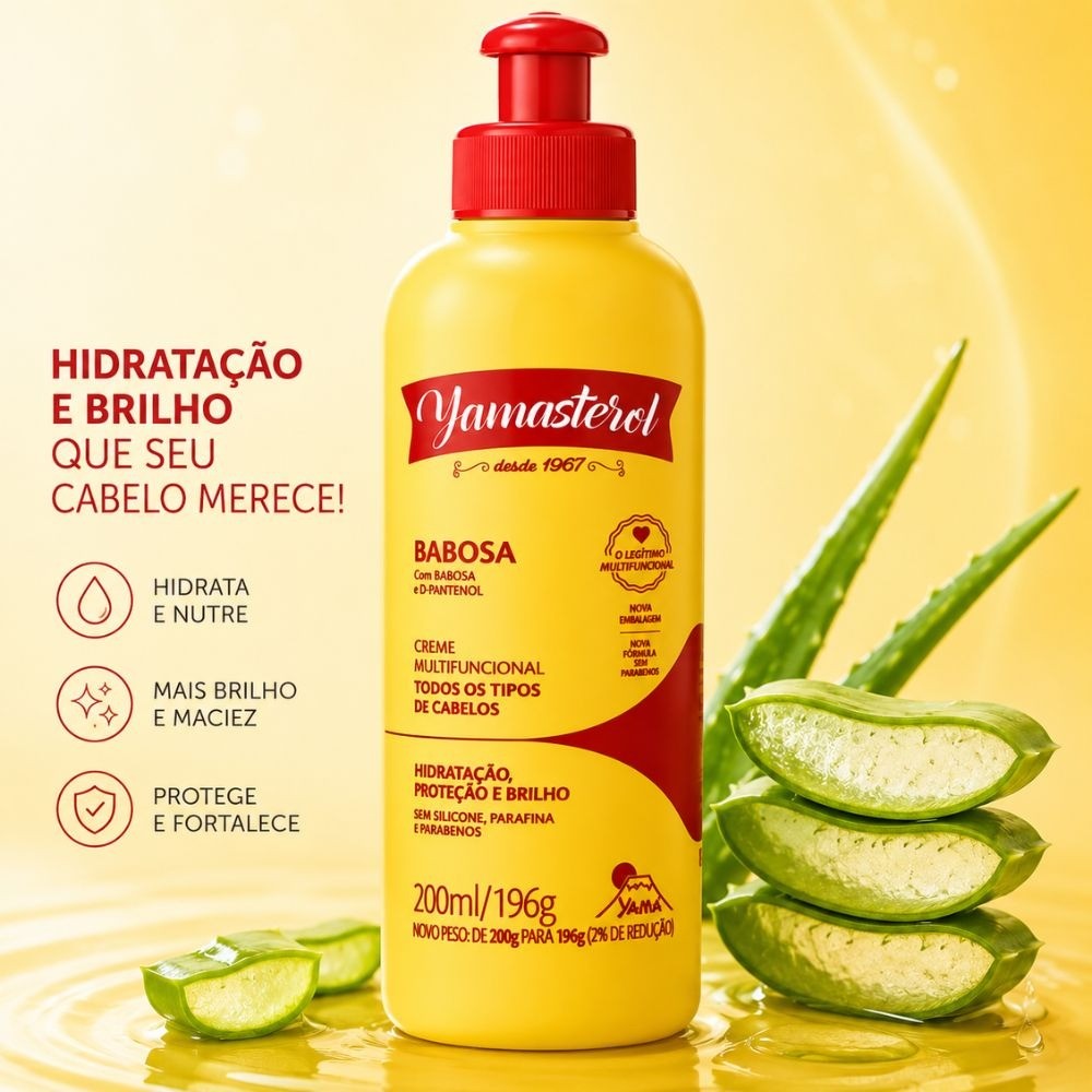 Yamasterol Babosa e D-Pantenol 200ml