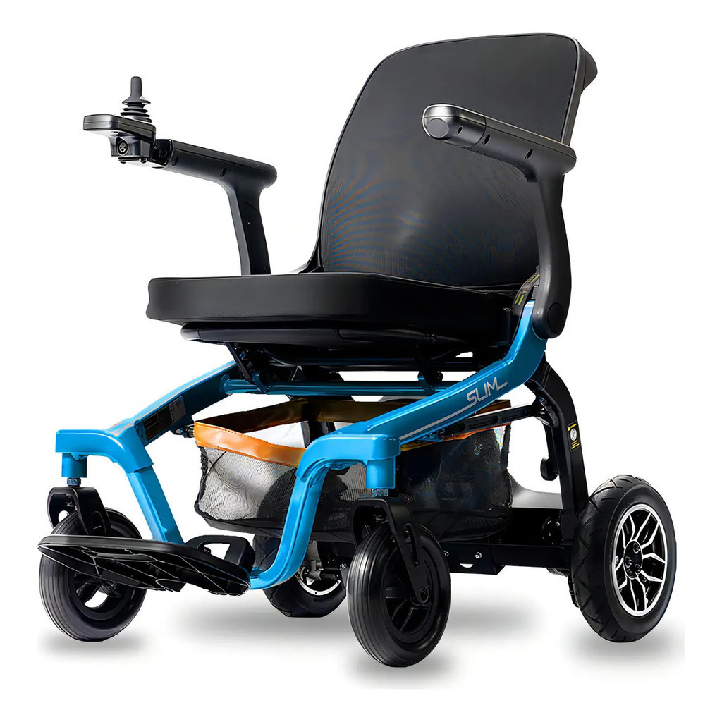 Cadeira de Rodas Motorizada Power Lite Slim Dobrável Capacidade 130kg