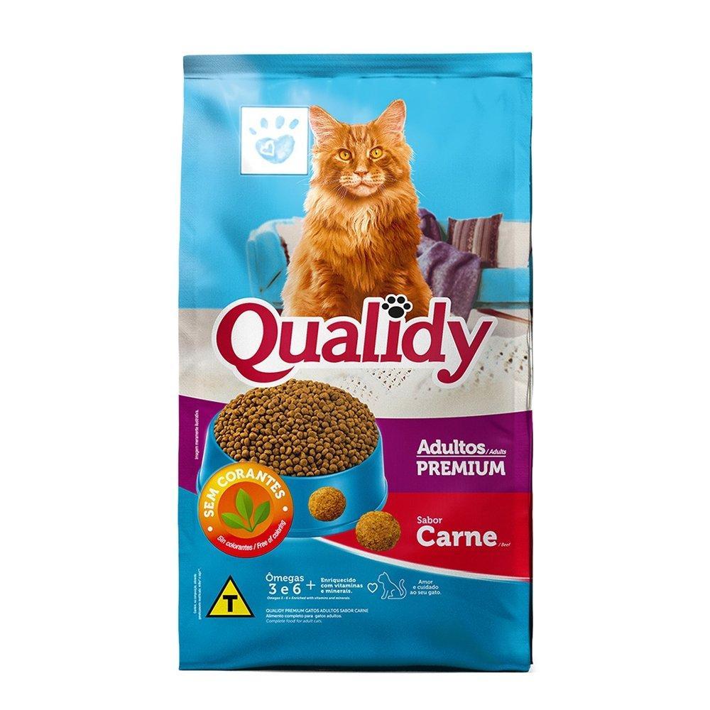 Ração Qualidy para Gatos Premium Adultos Carne 500g