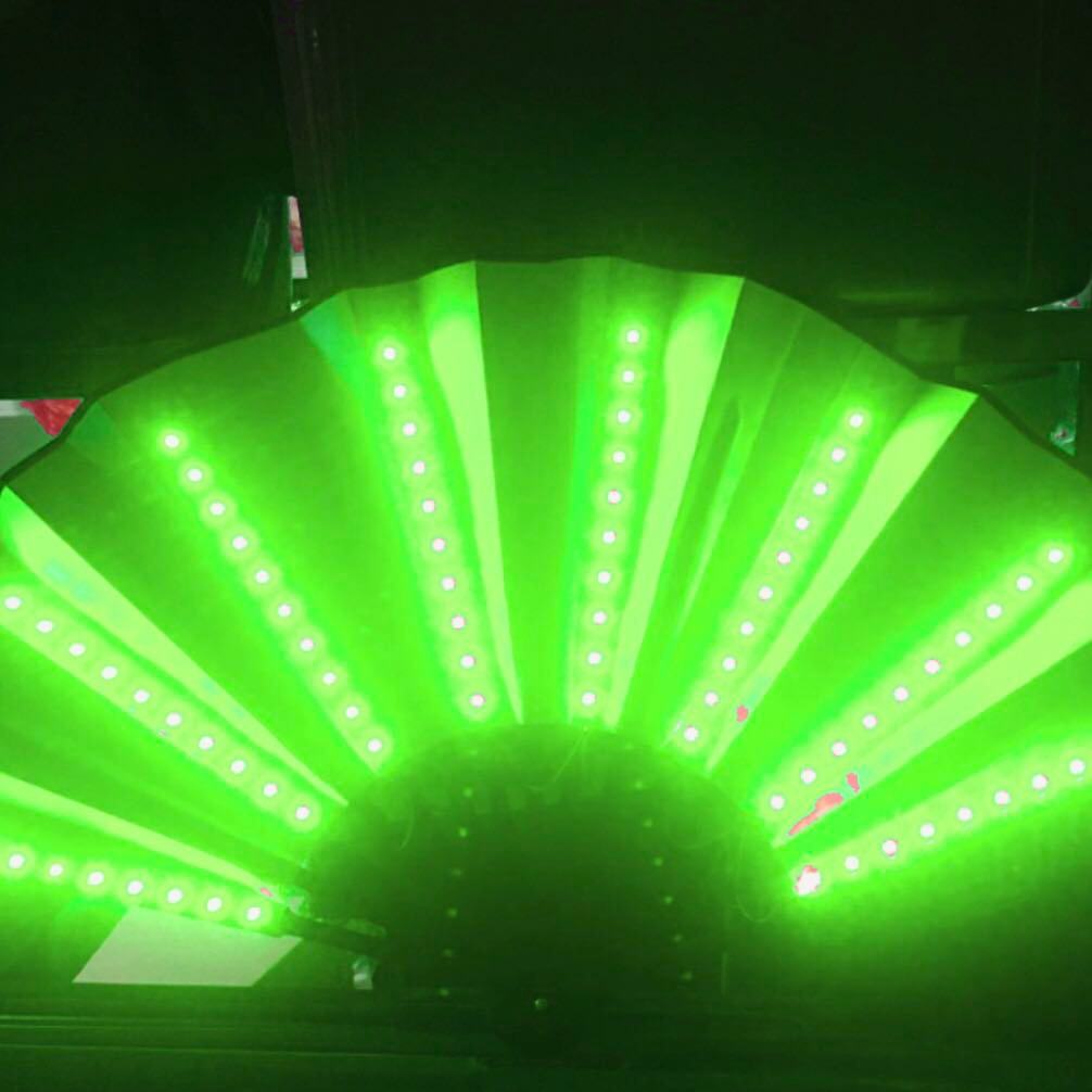 Americano Zhang Yunlei torcendo ventilador fluorescente ventilador luminoso estilo antigo Hanfu adereços barra atmosfera