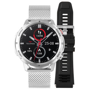 Smartwatch Technos Connect Sports Call Prata - TSPORTSCAE/5K