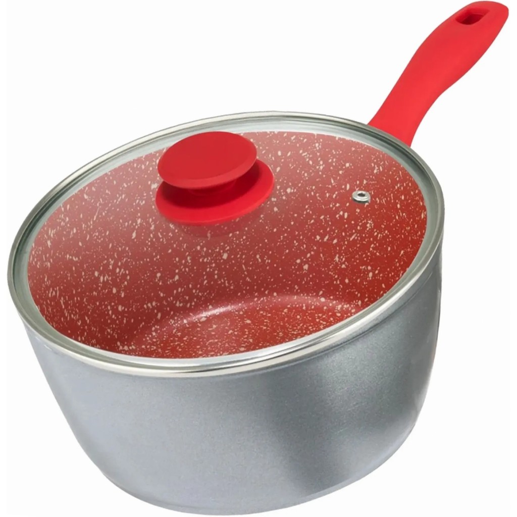 Panela Philco 3L Alumínio Redstone Tampa Vidro PPN22A 22cm Segurança Alta Temperatura
