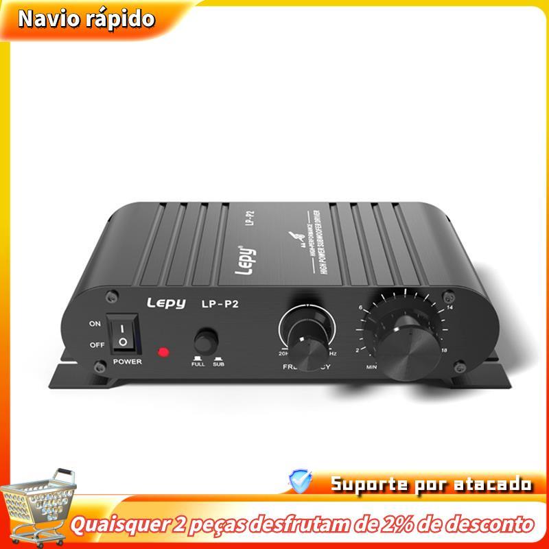 LP-P2 Mini Subwoofer 100W Amplificador De Saída De Alcance Completo Mono Áudio