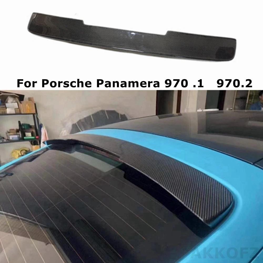 Para Porsche Panamera 970 . 1 970.2 2010-2016 Fibra De Carbono Real/FRP Spoiler De Teto De Alta Qualidade Asa Traseira T