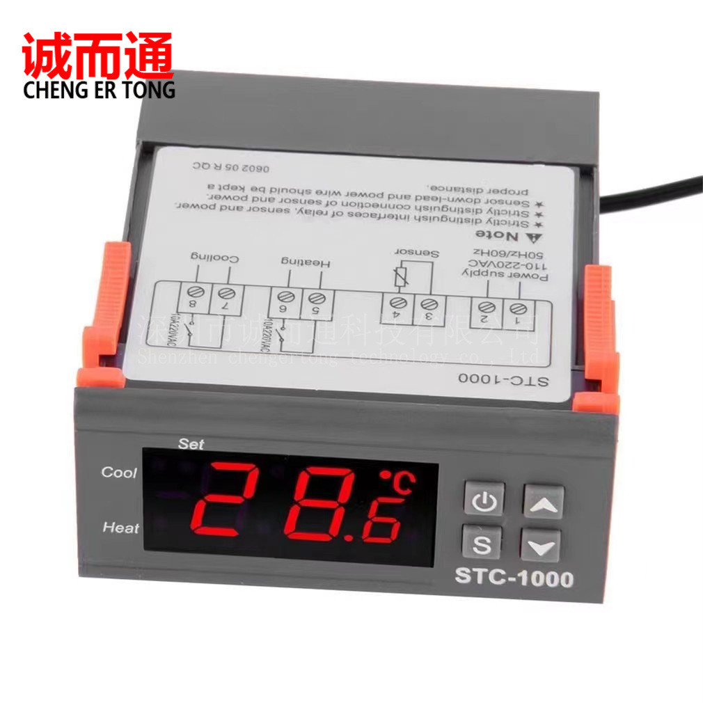 Termostato stc-1000 para aquários, incubação de frutos do mar, máquina com display digital eletrônico, controlador de te