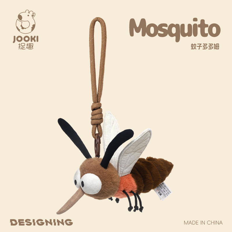 Brinquedo de pelúcia de mosquito Dodom, brinquedo criativo, pingente de mosquito engraçado, barata, abelha, brinquedo vo