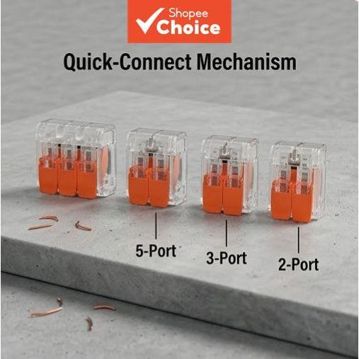 Conector de Fios, Terminais de Conexão Rápida, Conector Universal para Equipamentos Elétricos, Presente de Natal ou
