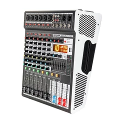 Mesa de Som Amplificada 440W Bluetooth USB Mixer Áudio Profissional com DSP 99 Efeitos ON-MX14