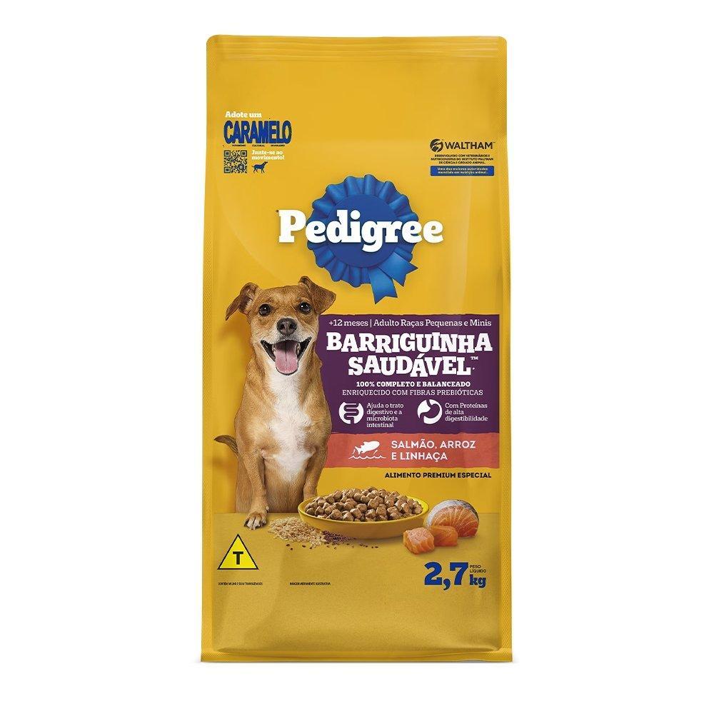 Ração Pedigree Barriguinha Saudável Adulto Raças Pequenas Salmão 2,7Kg