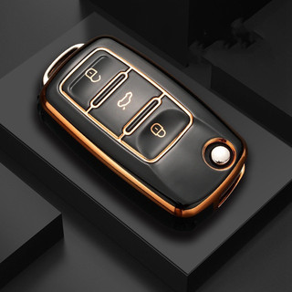 TPU Capa Da Caixa Chave Para Volkswagen VW Polo Golf Passat Tiguan Beetle Caddy T5 Up Eos Skoda Octavia Seat Leon Altea 