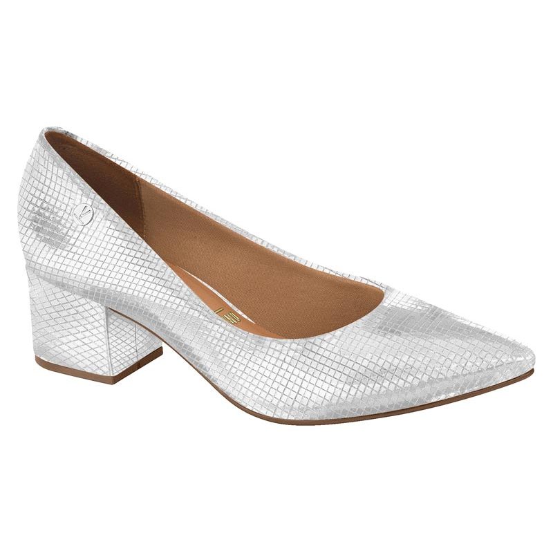 Sapato Scarpin Vizzano Salto Grosso Medio Festa Glitter 1220