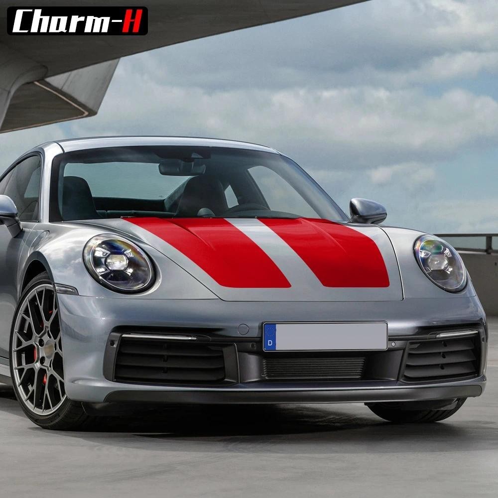 Adesivo Para Capô De Carro , Kit De Decalque Com Listras De Corrida Porsche 911 997 996 GT3 GT2 RS , Acessórios De Adesi