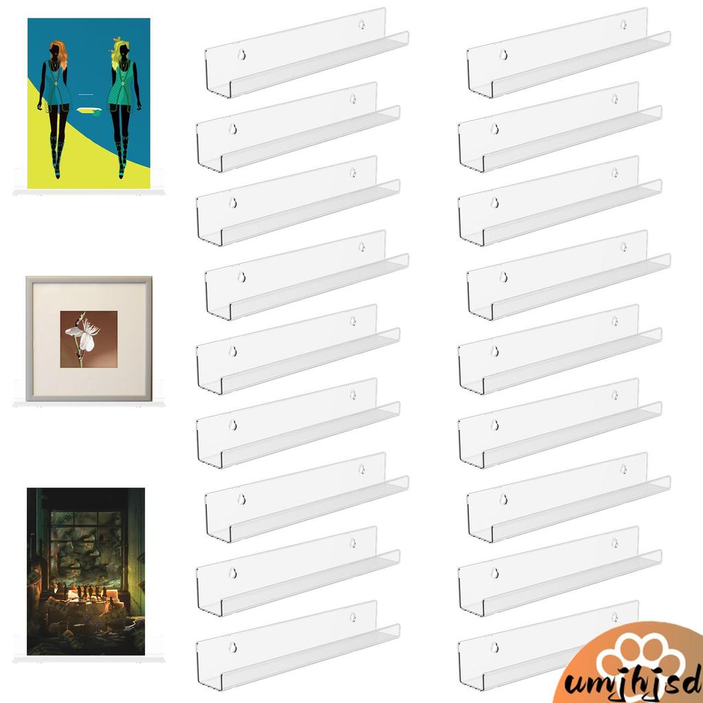 18 Pçs Acrílico Registro Suporte Display Vinil Titular Rack Flutuante Para Exibição Diária CD/LP SHOPSKC3454