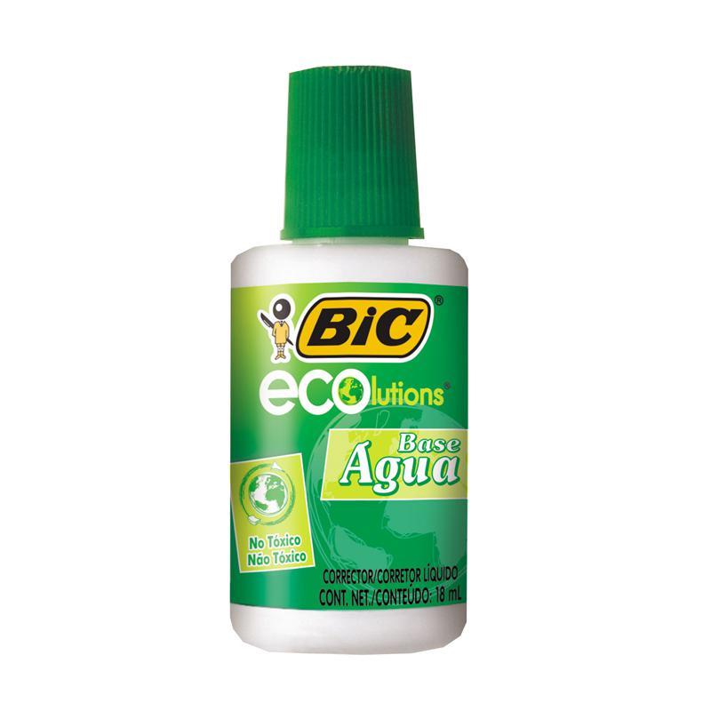 Corretivo líquido Ecolutions base de água 18ml Bic
