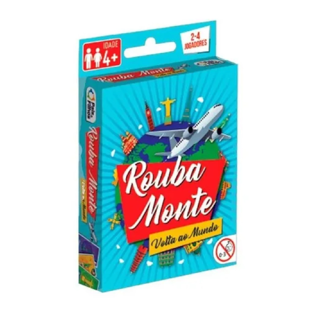 Jogo De Cartas Estratégia Rouba Monte 2 A 4 Jogadores Contem 55 Cartas Ilustradas 1 Carta Regra