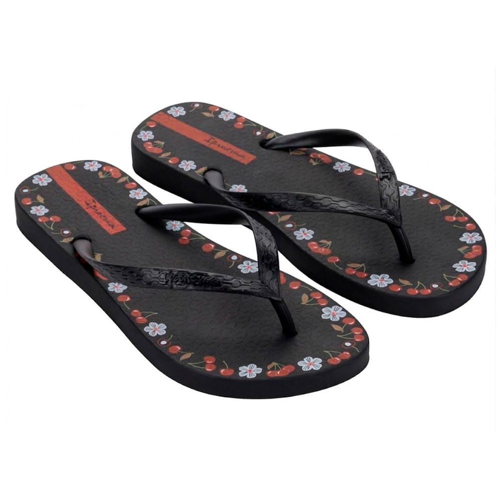 Sandália Ipanema Day Feminino Preto e Vermelho Tamanho 36/37 1 Par