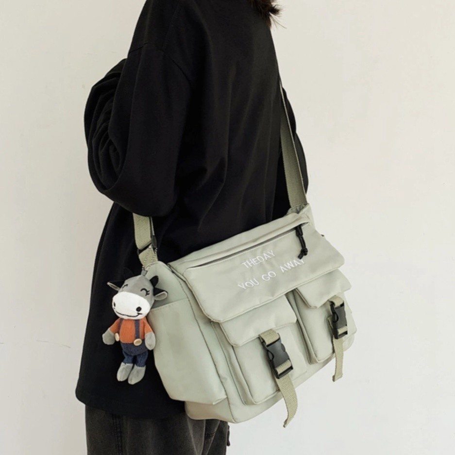 Bolsa Tiracolo Grande De Ombro Transversal De Tecido Para Viagem   fang em Oferta na Shopee