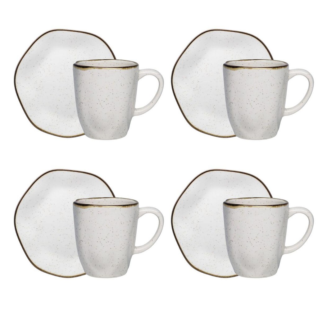 Jogo Lanche De 8 Peças Oxford Ryo Maresia em Oferta na Shopee