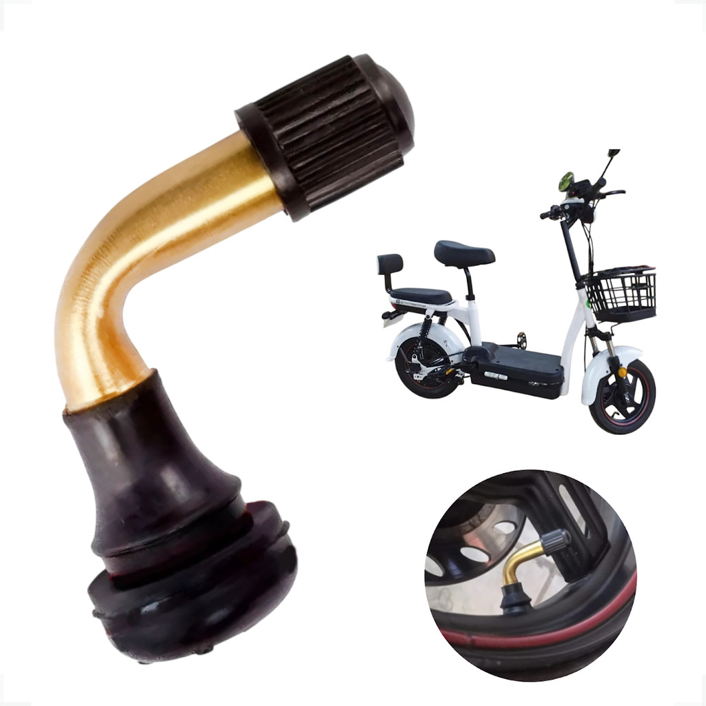 Válvula Bico Curvo Pneu Scooter Elétrica,citycoco Pvr50