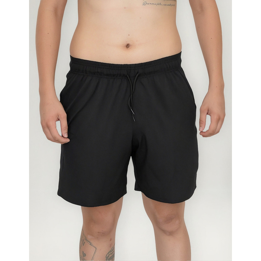 Bermuda Masculina Praia Academia Short Tactel Elastano Seca Rápido Treino Esportivo Verão Confortável Premium