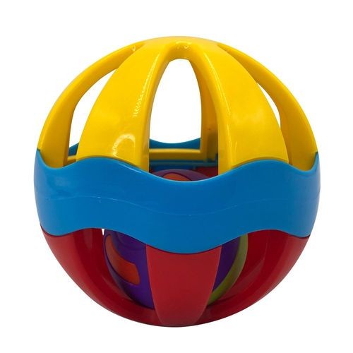 Bolinha Chocalho Educativo Sensorial Colorido Estimulo Bebes Seguranca