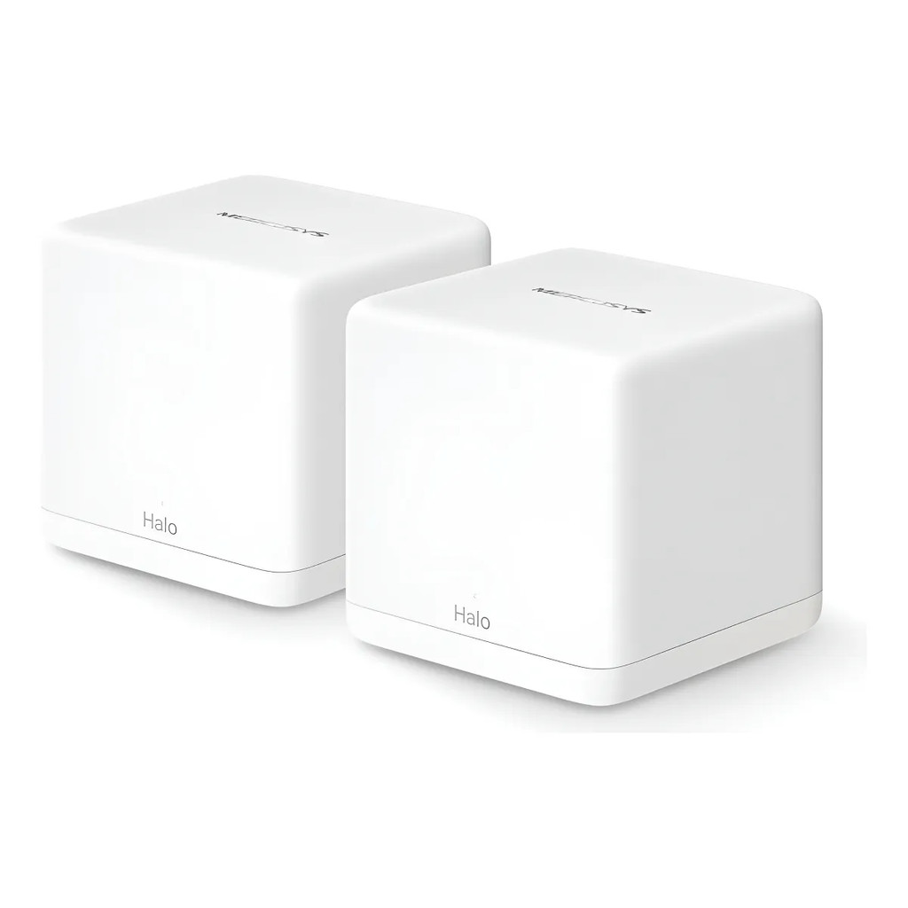 Kit 02 Roteadores Mesh Wi-fi 6 Mercusys Halo H60x Gigabit