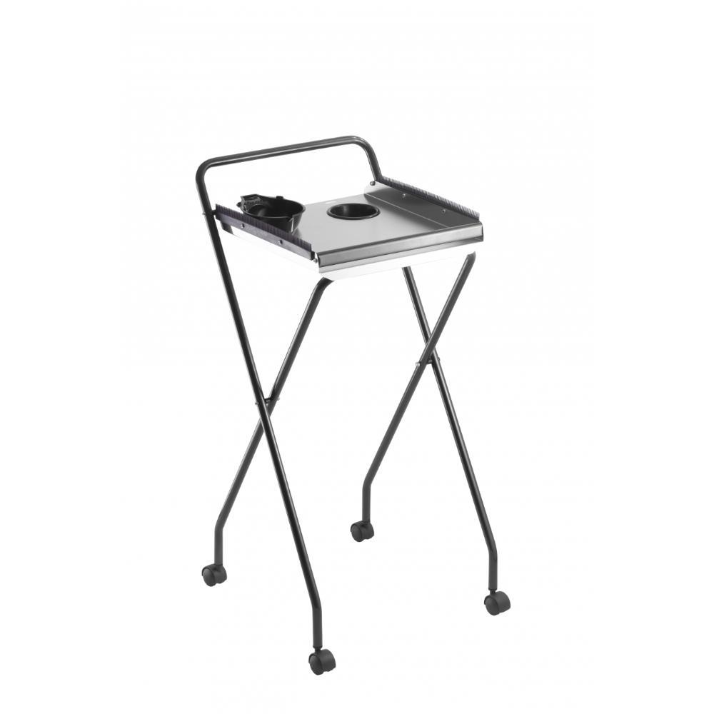 Carrinho Auxiliar Retrátil com Suporte para Mega Hair Dompel Preto Ônix Inox em Oferta na Shopee