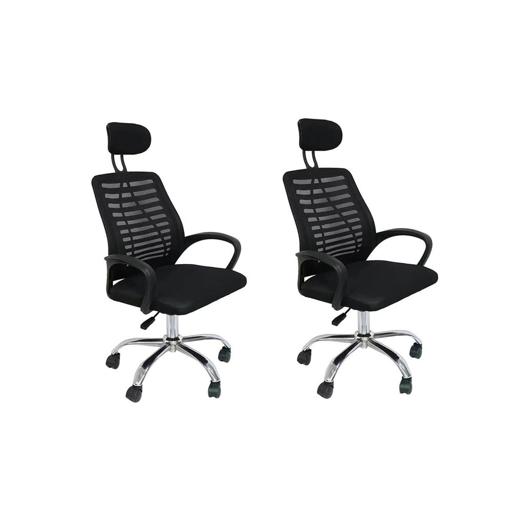 Kit 2 Cadeiras de Escritório Presidente Tela Mesh Cádis Cadeira Presidente