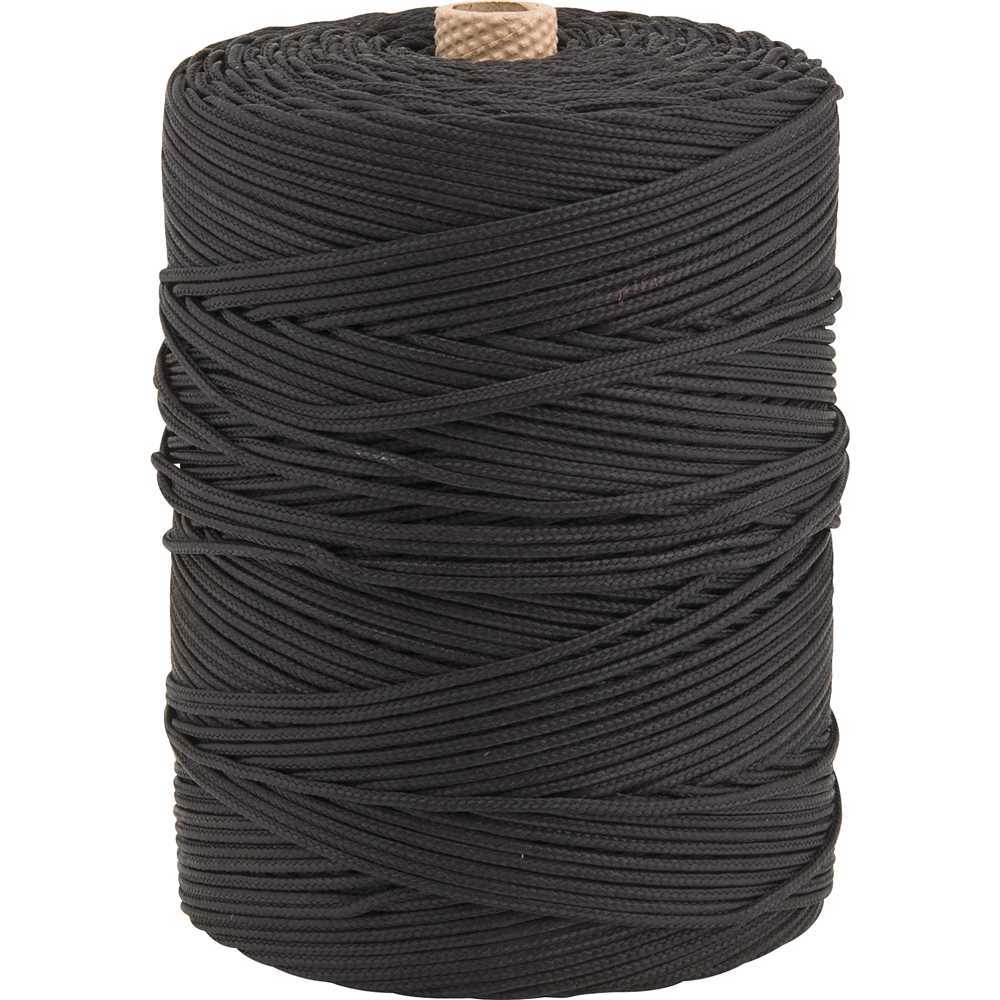 Corda Multifilamento Trançada 3 mm x 277 m Preta Vonder