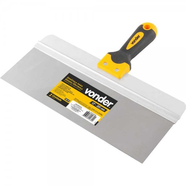 Espátula Para Gesso/Drywall 12" Em Aço Carbono Vonder em Oferta na Shopee
