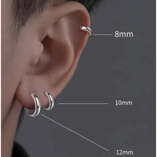 Kit 3 Pares Aço Inoxidável Brinco Argola Para masculino e femininos em Oferta na Shopee