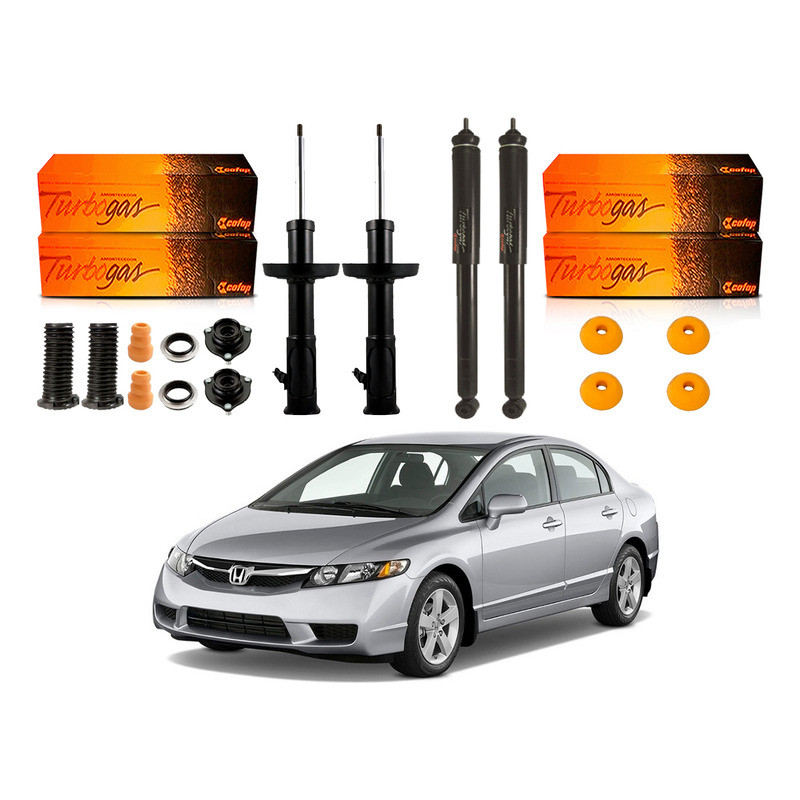 Kit Amortecedor Dianteiro Traseiro New Civic 1.8 2006 A 2011 em Oferta na Shopee