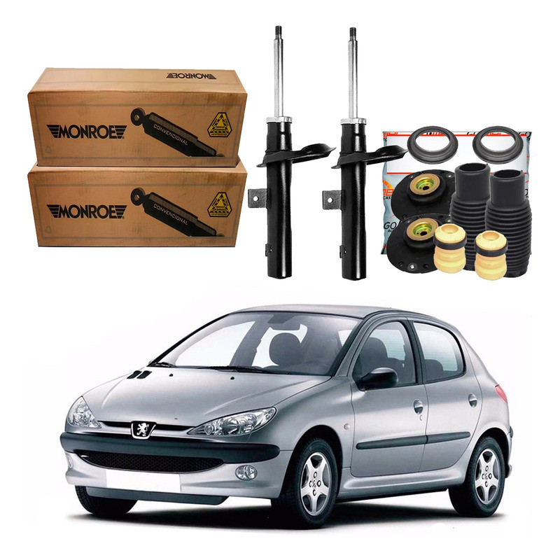 Kit Amortecedor Dianteiro, Peugeot 206 1.6 1999 A 2008 em Oferta na Shopee