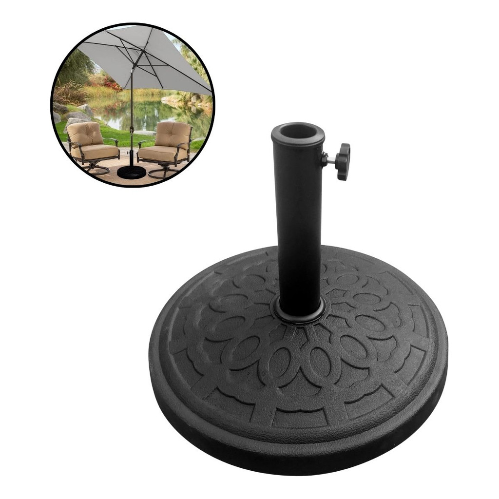 Base para Ombrelone Importway 15 Kg Cimento Preto Ideal para Jardim Piscina e Quintal em Oferta na Shopee