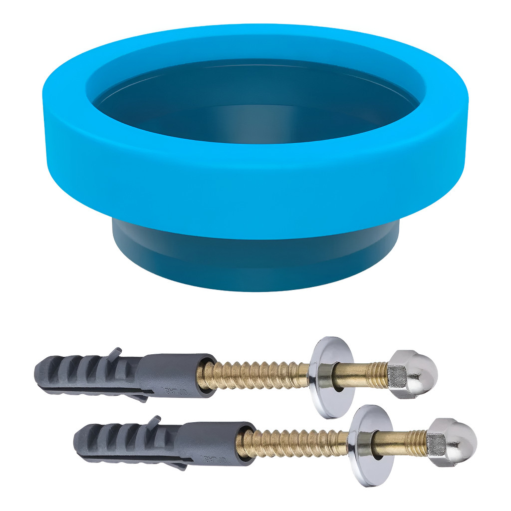 Anel De Vedação Cheiro Bacia Vaso Sanitário 2 Parafusos Luxo