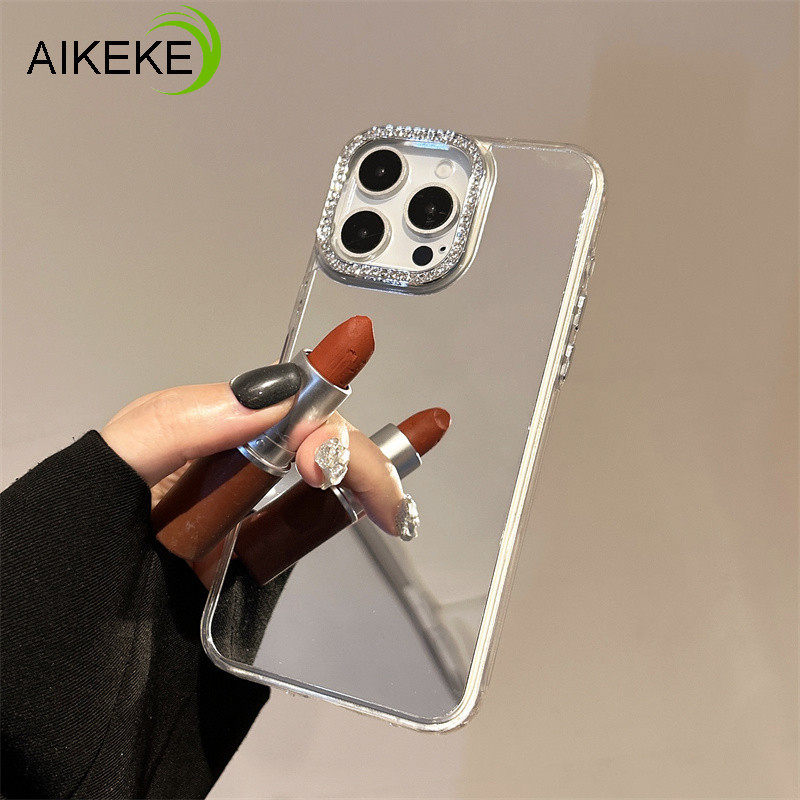 Capa De Telefone Espelhada Prateada Revestida Para Samsung Galaxy A07 A17 A36 A56 A16 A26 A06 A55 A35 A25 A05S A05 A54 A