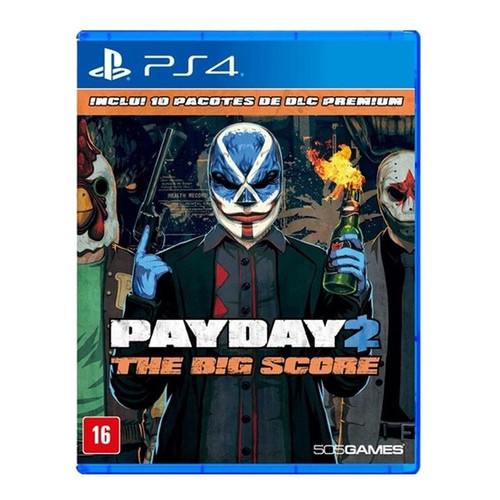 JOGO PS4 PAYDAY 2 THE BIG SCORE - FÍSICO LACRADO