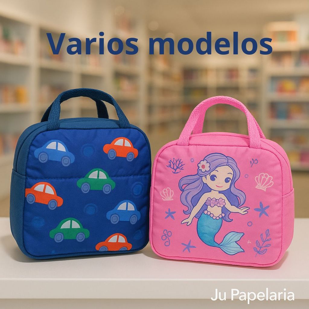 Bolsa Termica - Lancheira Escolar menino e menina Infantil