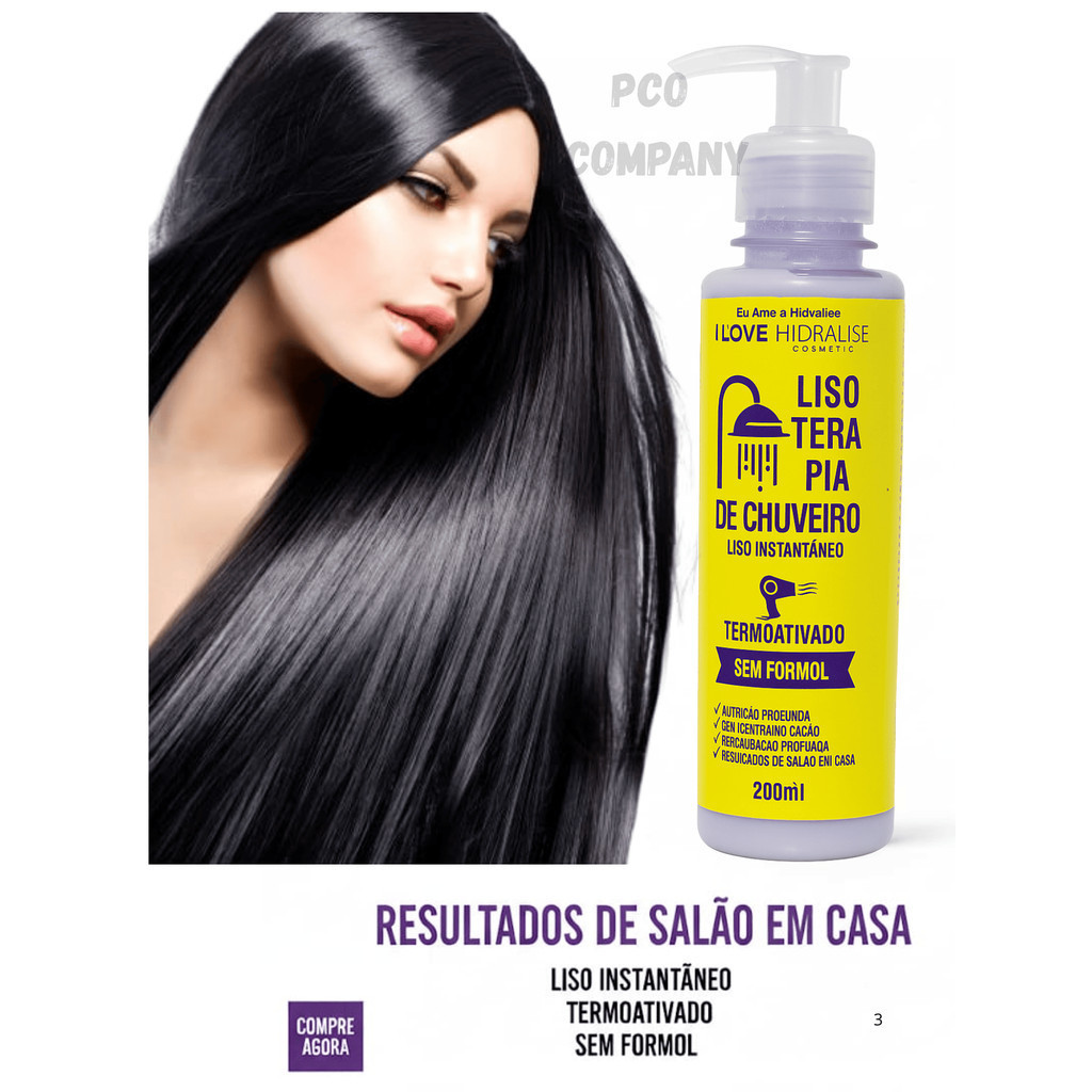Progressiva de Chuveiro Lisoterapia Organica  Sem Formol 200 ml