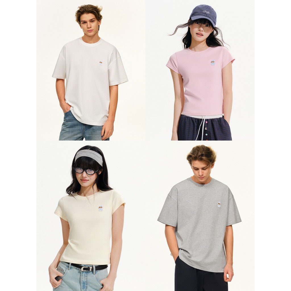 PSO marca roupas masculinas roupas femininas bonito filhote de cachorro em torno do pescoço de manga curta roupas infant