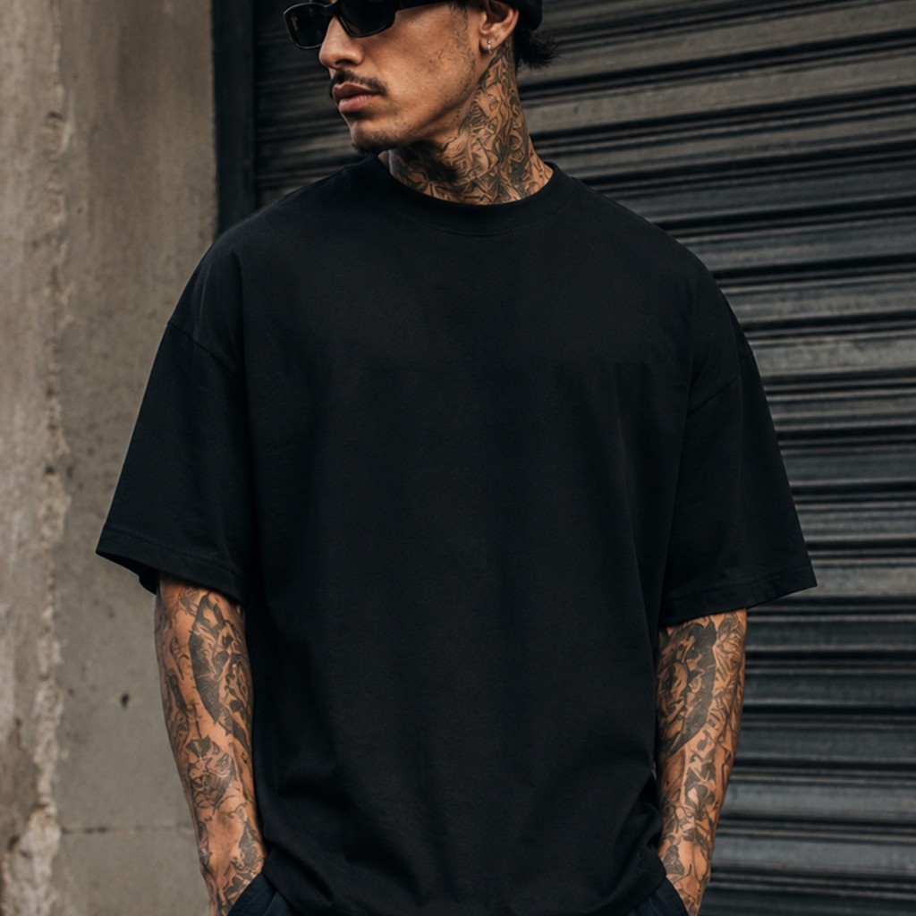 Camiseta Básica Lisa Unissex Oversized Algodão Premium Casual Streetwear Academia Confortável