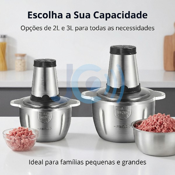 3L Picador De Alimentos COM ALÇA 110V/220V Moedor De Carne Elétrica Processador Cozinha Casa