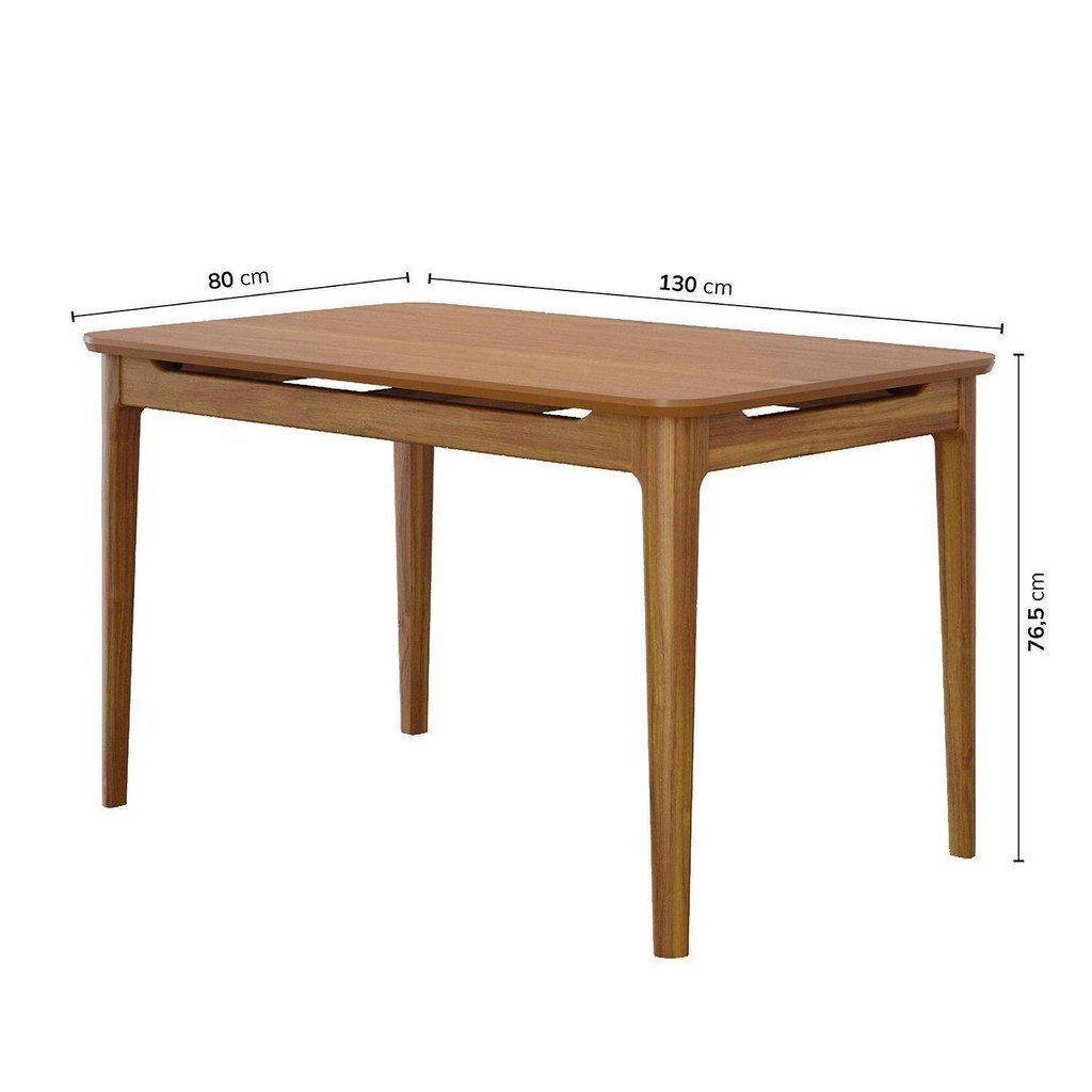 Escrivaninha Mesa Escritório Miriti 130cm CabeCasa MadeiraOriginals Madeira e Cinamomo Marrom 130 · foto 2