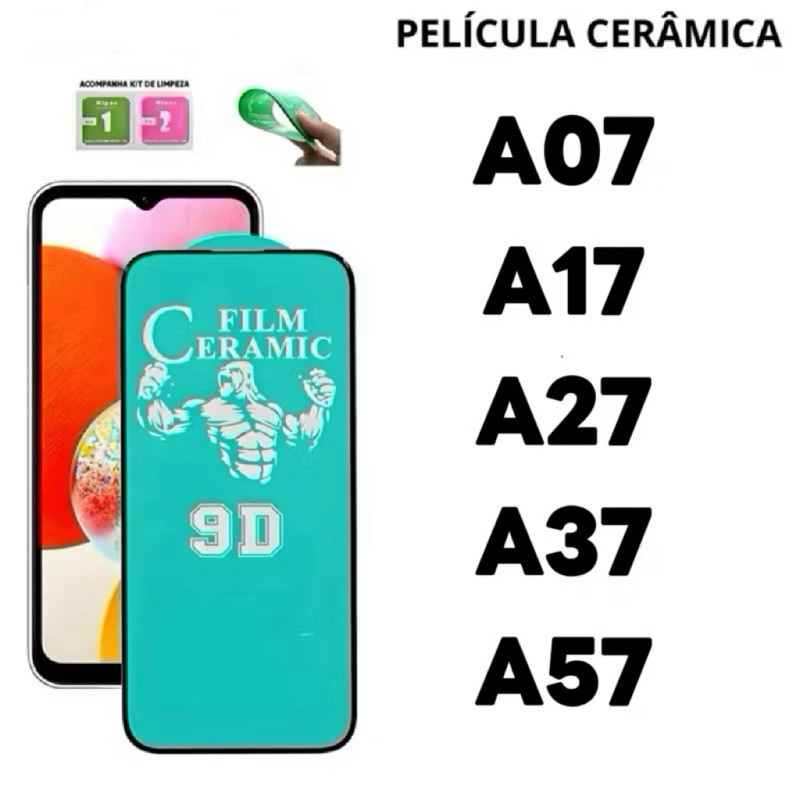 Película Cerâmica 9D Flexível Hidrogel Para Samsung A07 A17 A27 A37 A57 2k25