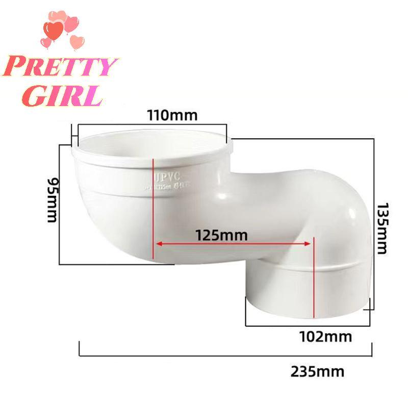 [Pretty ggirl] Adaptador De Extensão De Bico De Tubo De Mudança De Vaso Sanitário Resistente De 110 Mm Com Deslocamento 