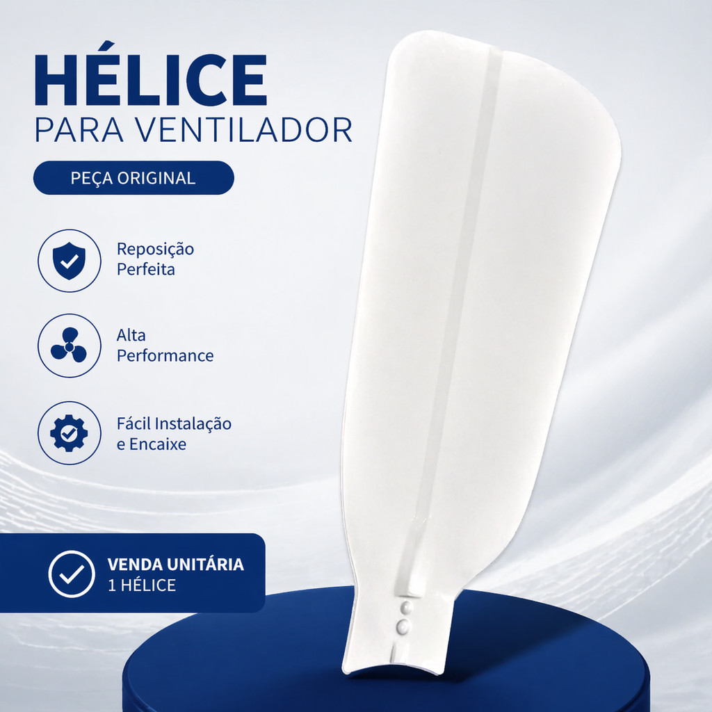 Hélice Para Ventilador Peça Reposição Original 6,5cm - 1 Unidade