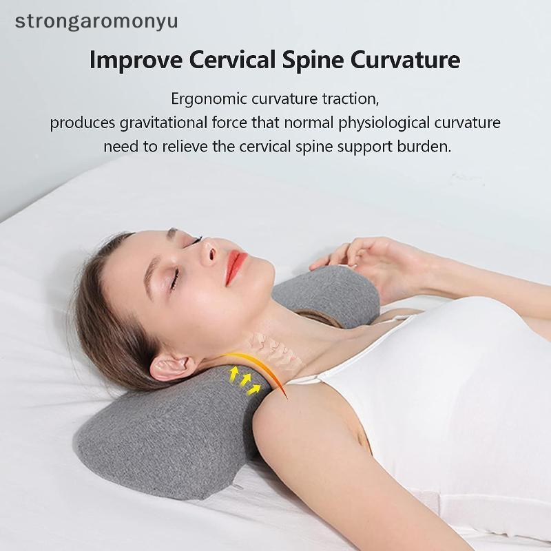 Travesseiro Cervical Espuma De Memória Contorno Cama Travesseiros Para Dormir Lateral Ergonômico Ortopédico De Ne